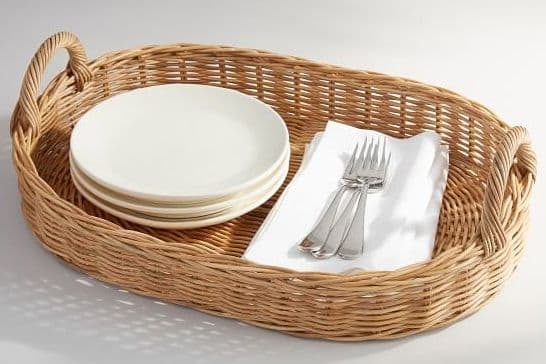 تصویر 3 از سبد حصیری بیضی مناسب استفاده روزمره